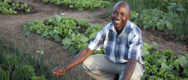 Oxfam Unwrapped goats have helped Americo Moses, 46 (pictured), become a Community Veterinary Promotor