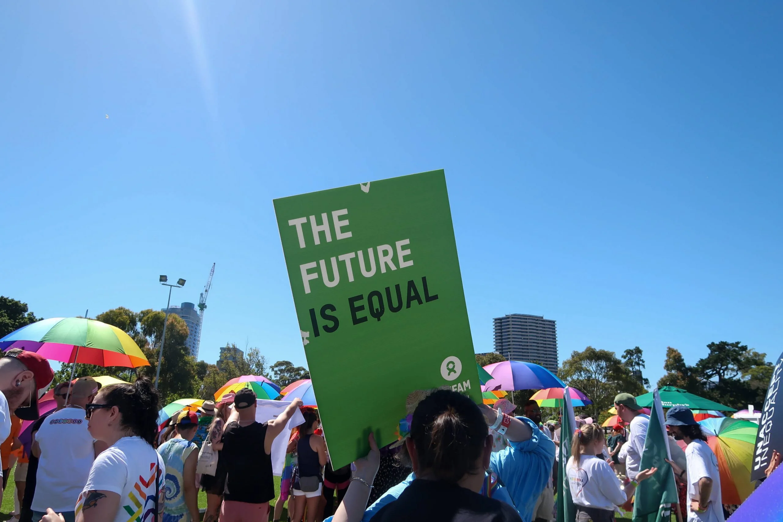 Australia: Members of OxGlam (Oxfam’s LGBTQIA+ and allies workforce group) walked loud and proud with more than 50,000 people to celebrate the spectrum of gender and love. Jessica Magdalena/Oxfam