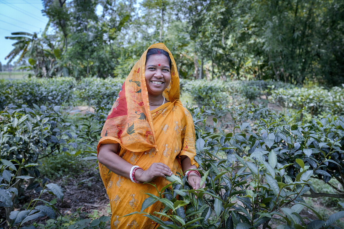 Moulvibazar, Bangladesh: Papiya works as a tea estate leader. Fabeha Monir/Oxfam