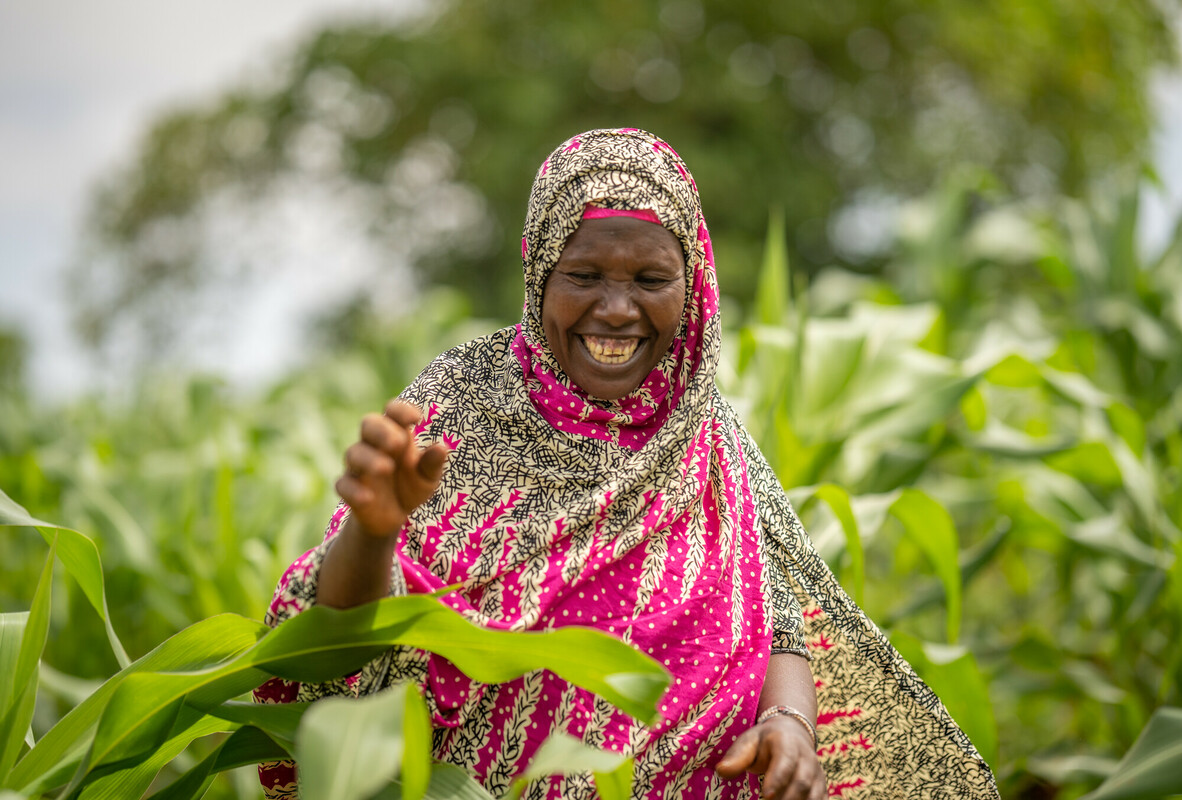 Marsabit, Kenya: Masu is a member of the Uye women’s group. The group is part of a food production response project, which aims to improve food security, strengthen community resilience and enhance financial inclusion. Oxfam’s local partner organisation, PACIDA, is implementing the project, with support from the Norwegian Agency for Development Cooperation. Photo: Micheck Kamau/Oxfam