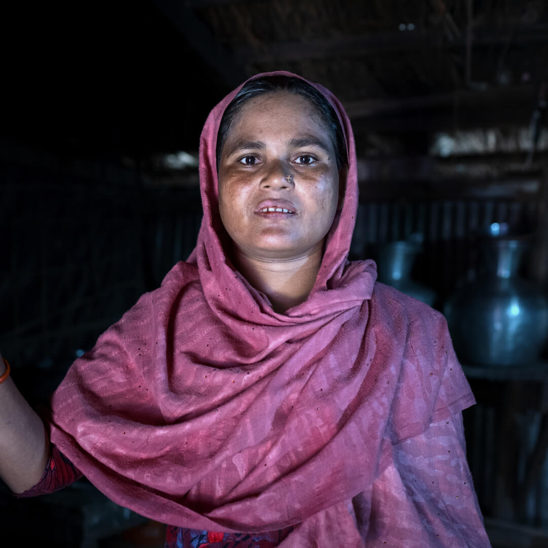 Cox's Bazar, Bangladesh: Jannat lives in Nayapara, in the Cox's Bazar area which hosts over 1.7 million Rohingya refugees. Photo:Fabeha Monir/Oxfam. Oxfam acknowledges the support of the Australian Government through the Australian Humanitarian Partnership (AHP).