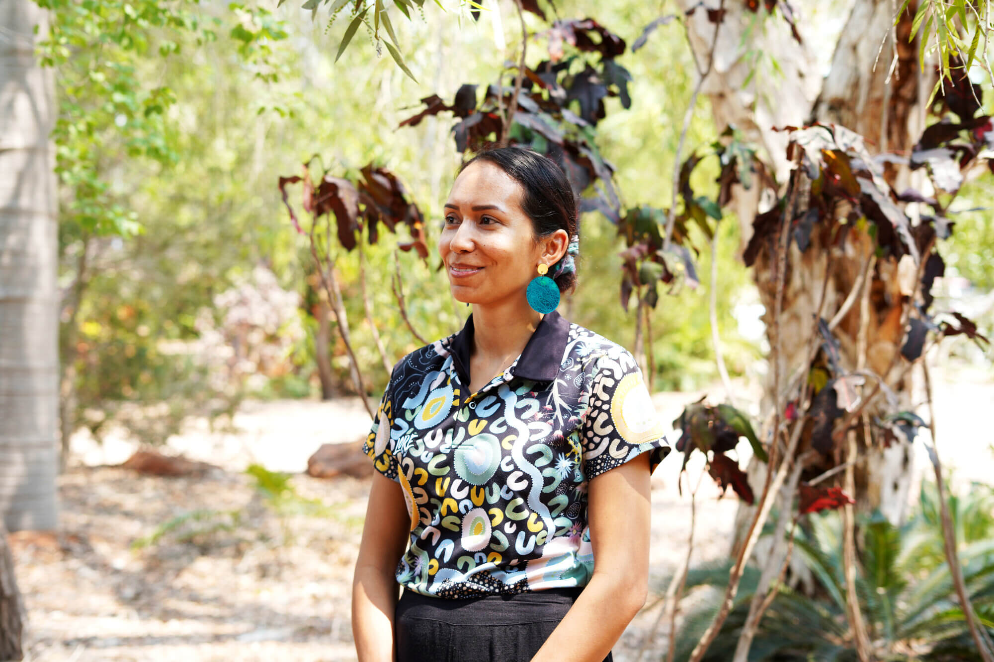 Yawuru (Broome), Australia: Katina is a proud Yawuru woman passionate about women's health. She was a participant in the KAWC Roundtable in 2023. Photo: Aimee Han/Oxfam