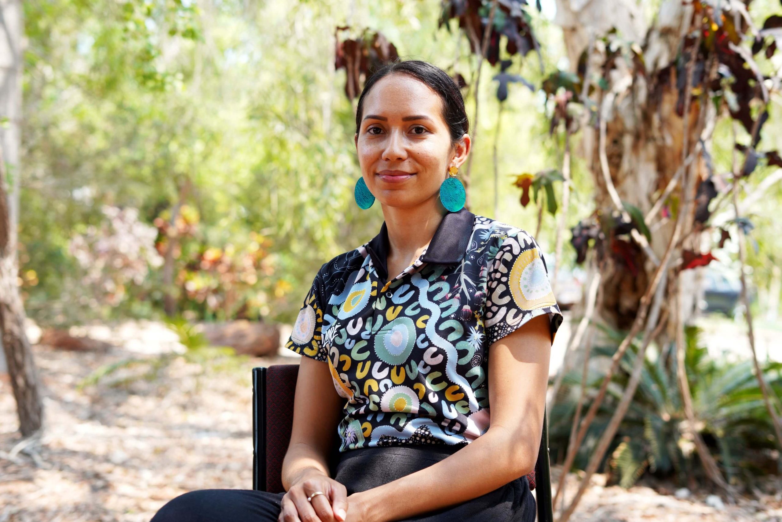 Yawuru (Broome), Australia: Katina is a proud Yawuru woman passionate about women's health. She was a participant in the KAWC Roundtable in 2023. Photo: Aimee Han/Oxfam